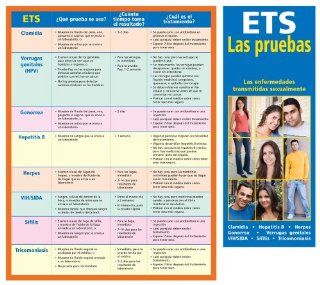 Sexually Transmitted Disease (STD) STD Testing Pamphlet / Fold Out Chart (Set of 50) (Spanish version) ETS Las pruebas  