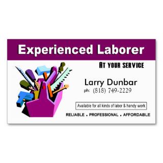 Laborer Handyman Home Repair Construction Business Card