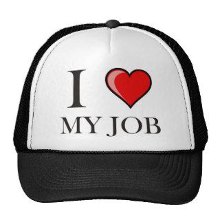 I love my job mesh hat