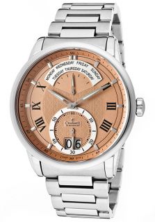 Charmex of Switzerland 1963  Watches,Mens Zermatt Havana Dial Stainless Steel, Casual Charmex of Switzerland Quartz Watches