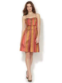Striped Silk Clarice Dress by Lafayette 148 New York