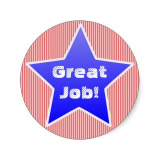 Great Job Award Stickers