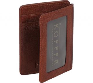 Dr. Koffer Front Pocket ID Wallet MW00302   Cognac Venetian Leather