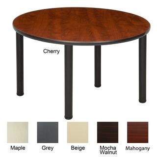 42 inch Round Table with Black Post Legs Regency Seating Utility Tables