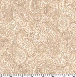 108'' Quilt Backing Paisley Natural Fabric By The Yard
