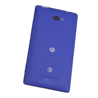 Blue Back Cover Rear Battery Case for HTC 8x C620e C625e C620 C625 At&t Cell Phones & Accessories