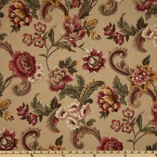 Latress Renee Floral Khaki Tan Fabric