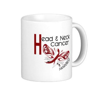 Head and Neck Cancer BUTTERFLY 3.1 Mugs