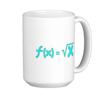 Square Root Function   Math Symbols Mug