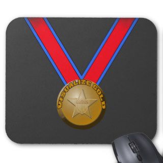 Visualize a Gold Medal Performance Mousepad