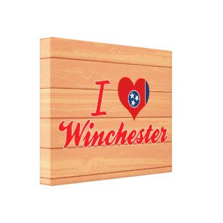 I Love Winchester, Tennessee Gallery Wrap Canvas