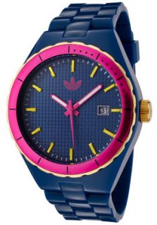 Adidas ADH2049  Watches,Cambridge Blue Textured Dial Blue Shiny Polyurethane, Casual Adidas Quartz Watches