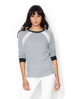 Reverse French Terry Combo Pullover by The Letter