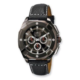 Mens Invicta Signature Black Dial Multifunction Quartz Watch Invicta Watches