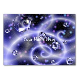 Blue Swirls And Mystic Blue Bubbles Business Card