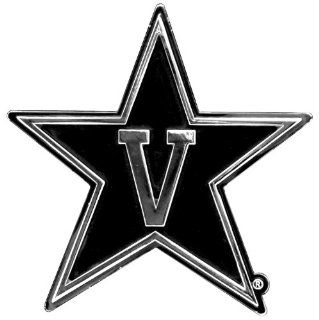 Vanderbilt University Commodores "Star with V Logo" Chrome Plated Premium Metal Car Truck Motorcycle NCAA College Emblem  Automotive Decorative Emblems  Sports & Outdoors