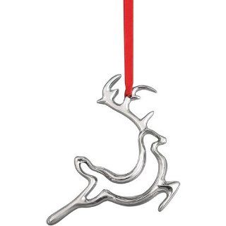 Nambe Holiday Ornament   Reindeer   Christmas Ornaments