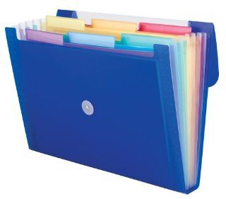 Smead Campus.org Step Index Organizer, Six Pockets, Flap with Button and Elastic Closure, Assorted Colors, 12 per Box (70900)  Expanding File Jackets And Pockets 