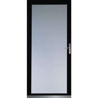 LARSON Black Signature Low E Full View Tempered Glass Storm Door (Common 81 in x 32 in; Actual 80.8 in x 33.62 in)