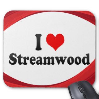 I Love Streamwood, United States Mouse Pads