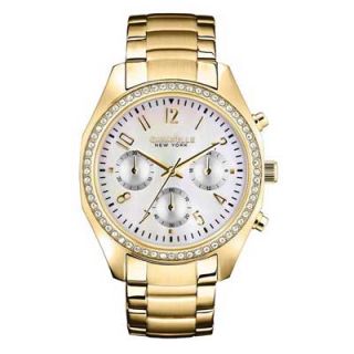 Ladies Caravelle New York™ Chronograph Crystal Watch (Model 44L114