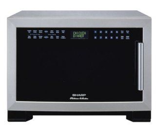 Sharp R 630DS 1100 Watt 1 2/5 Cubic Foot Microwave, Silver Countertop Microwave Ovens Kitchen & Dining