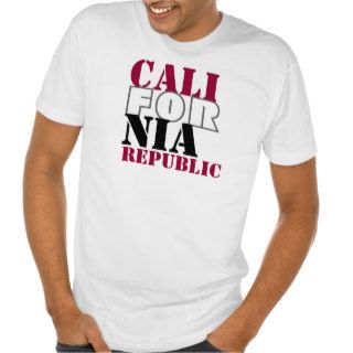 california republic bubble letter shirt