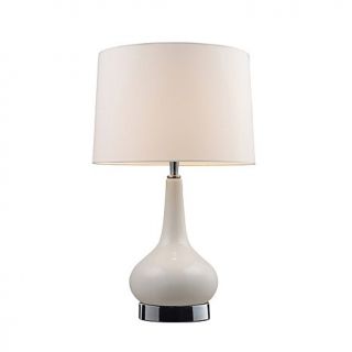 Mary Kate and Ashley Continuum White Table Lamp, 18in