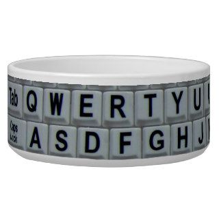 Funny keyboard dog bowl