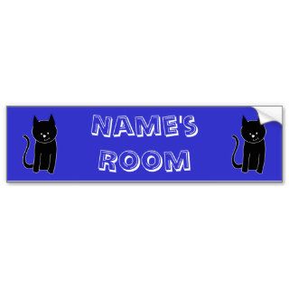 Cute Black Cat Bumper Stickers