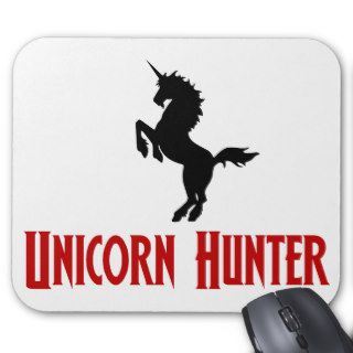Unicorn Hunter (Black & Red) Mouse Pad