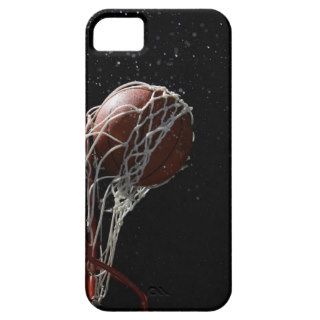 Basketball going through hoop 2 iPhone 5 case