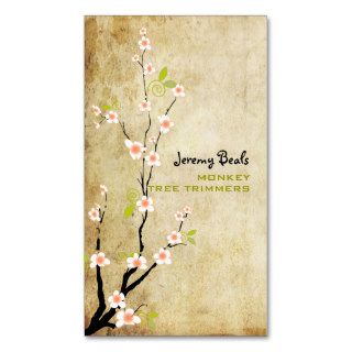 PixDezines vintage pink cherry blossoms♥♥ Business Card Templates