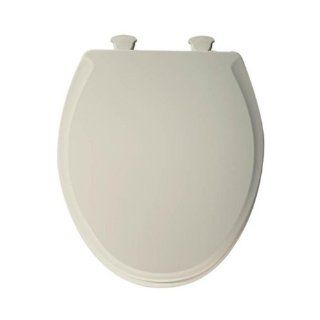 Church 640E2 346 Round Easy Off Toilet Seat with Soft Close, Linen   Round Toilet Seat Slow Close  