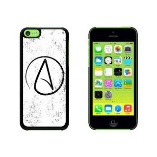 Atheism Atheist Symbol Distressed Snap On Hard Protective Case for Apple iPhone 5C   Black Cell Phones & Accessories