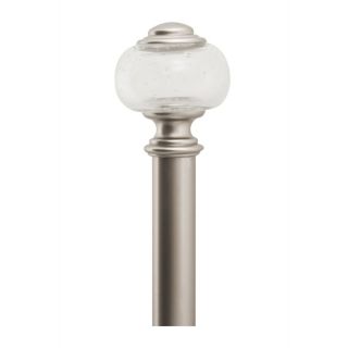 allen + roth 72 in to 144 in Satin Nickel Contemporary Metal Single Curtain Rod