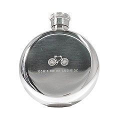 'don't drink and ride' hip flask by men's society