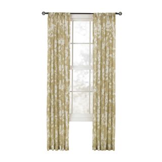 Style Selections Quinby 84 in L Floral Linen Back Tab Sheer Curtain