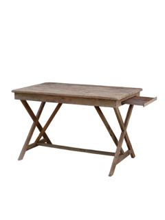 Reclaimed Desk by Bois et Cuir by CDI Intl