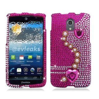 Aimo PNP9090PCLDI636 Dazzling Diamond Bling Case for Pantech Discover P9090   Retail Packaging   Pearl Pink Cell Phones & Accessories