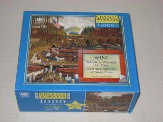 Charles Wysocki's Americana 1000 Piece Jigsaw Puzzle   Lost in the Woodies Toys & Games