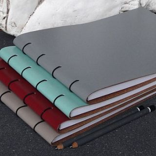 large leather sketchbook by artbox