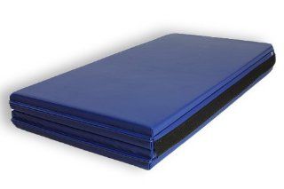 Gymnastics Super Mat 2' Panel w/End Fasteners   4'x8'x1 3/8" Blue 