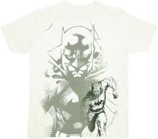 DC Comics Big Faded Batman Vector White T shirt Tee Novelty T Shirts Clothing