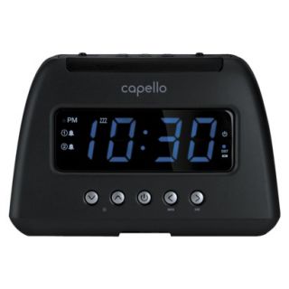 Capello AM/FM Radio Alarm Clock   Black (CR21)