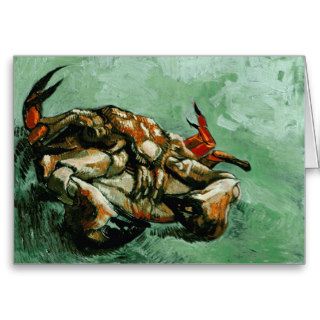 Van Gogh Crab on Its Back (F605)Fine Art Greeting Card