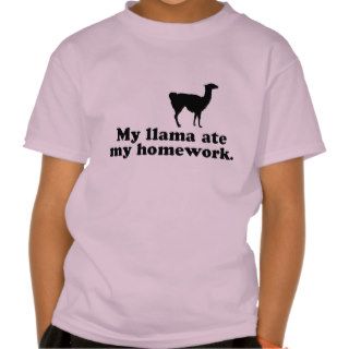 Funny Llama Tee Shirts