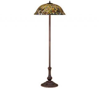 Tiffany Style Fishscale Floor Lamp —
