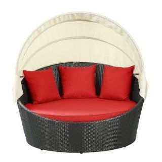 Shop Modway EEI 642 EXP RED Siesta Canopy Daybed in Espresso Red at the  Furniture Store. Find the latest styles with the lowest prices from Modway Furniture