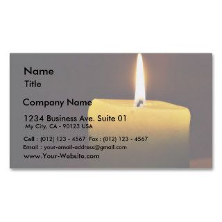 Candle Business Card Template
